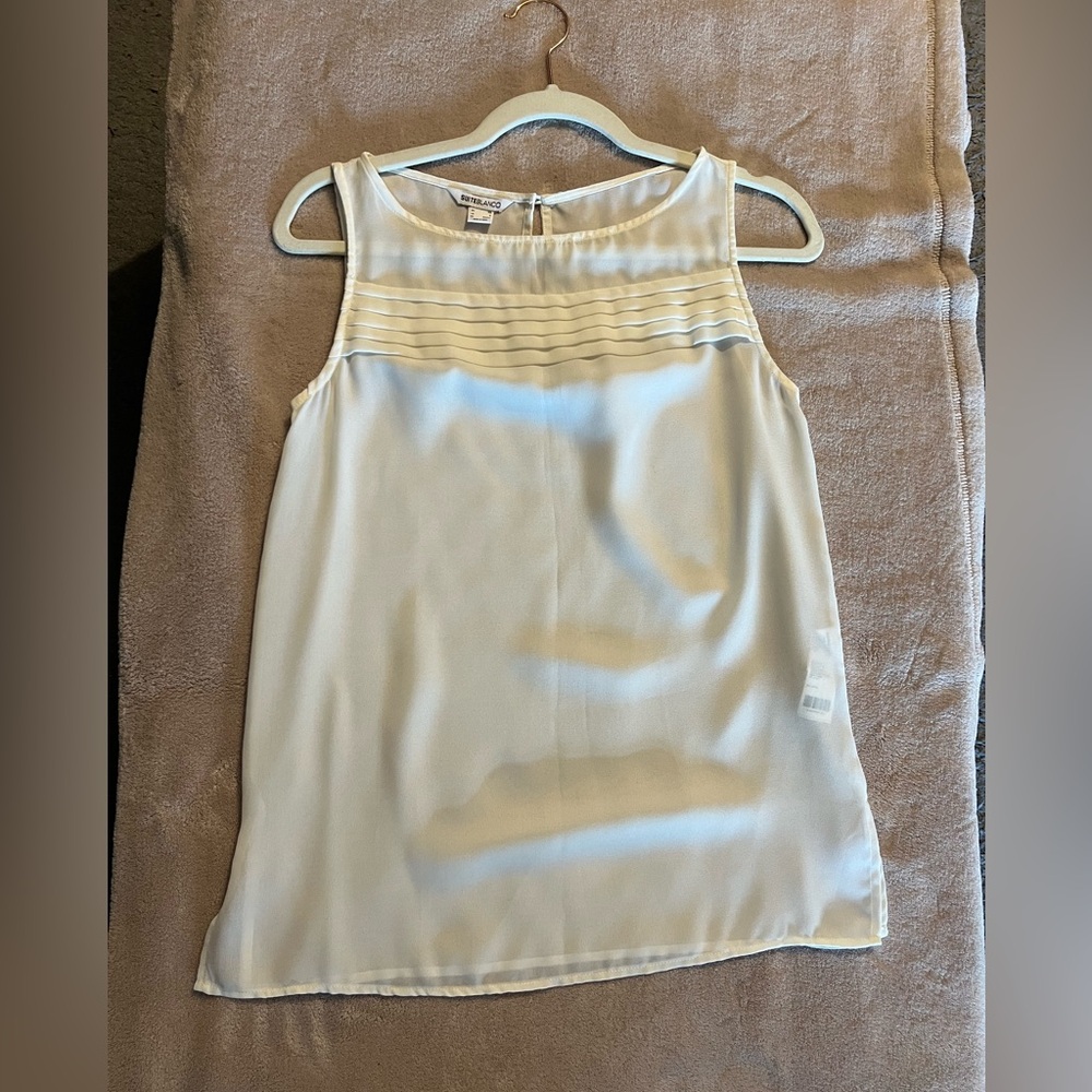 🍉Suite Blanco Ivory Pleated Top🍉
